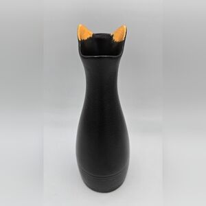 Cat Lady Box Black Cat Vase Gold Ears, New without Box, Familiar Wicca Cat-lover
